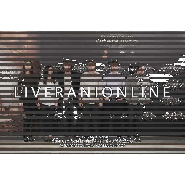 20311.MC. \'There be Dragons\' Photocall MADRID Charlie Cox, Wes Bentley, Olga Kurylenko, Dougray Scott, Ana Torrent, Unax Ugalde, Alfonso Bassave AG. ALDO LIVERANI SAS ITALY ONLY *** Local Caption *** .