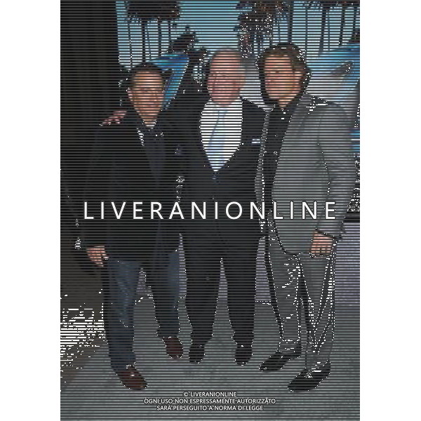 22 March 2011 - Los Angeles, California - Andy Garcia, Jerry Weintraub and Matt Damon. HBO\'s \'His Way\' Los Angeles Premiere held at Paramount Studios. Photo Credit: Byron Purvis/AdMedia AG. ALDO LIVERANI SAS ITALY ONLY *** Local Caption *** .