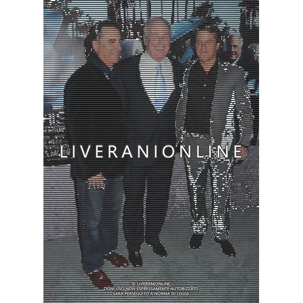 22 March 2011 - Los Angeles, California - Andy Garcia, Jerry Weintraub and Matt Damon. HBO\'s \'His Way\' Los Angeles Premiere held at Paramount Studios. Photo Credit: Byron Purvis/AdMedia AG. ALDO LIVERANI SAS ITALY ONLY *** Local Caption *** .