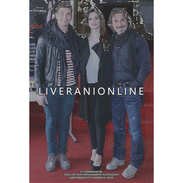 MILANO 23/3/2011 TEATRO SMERALDO PRESENTAZIONE DEL NUOVO SPETTACOLO \'CASSANDRA\' ROSSELLA BRESCIA E STEFANO DE MARTINO DIRETTI DA LUCIANO CANNITO NELLA FOTO ROSSELLA BRESCIA E STEFANO DE MARTINO LUCIANO CANNITO PH.FIOCHI/ALDO LIVERANI SAS