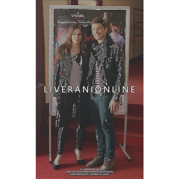 MILANO 23/3/2011 TEATRO SMERALDO PRESENTAZIONE DEL NUOVO SPETTACOLO \'CASSANDRA\' ROSSELLA BRESCIA E STEFANO DE MARTINO DIRETTI DA LUCIANO CANNITO NELLA FOTO ROSSELLA BRESCIA E STEFANO DE MARTINO PH.FIOCHI/ALDO LIVERANI SAS