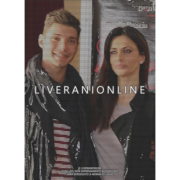 MILANO 23/3/2011 TEATRO SMERALDO PRESENTAZIONE DEL NUOVO SPETTACOLO \'CASSANDRA\' ROSSELLA BRESCIA E STEFANO DE MARTINO DIRETTI DA LUCIANO CANNITO NELLA FOTO ROSSELLA BRESCIA E STEFANO DE MARTINO PH.FIOCHI/ALDO LIVERANI SAS