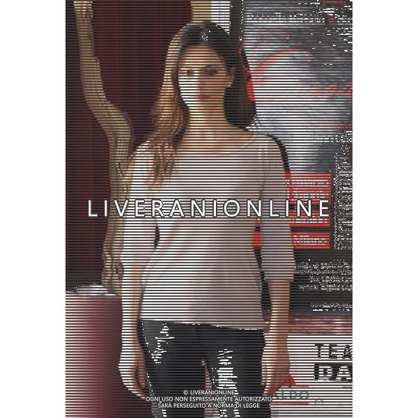 MILANO 23/3/2011 TEATRO SMERALDO PRESENTAZIONE DEL NUOVO SPETTACOLO \'CASSANDRA\' ROSSELLA BRESCIA E STEFANO DE MARTINO DIRETTI DA LUCIANO CANNITO NELLA FOTO ROSSELLA BRESCIA PH.FIOCHI/ALDO LIVERANI SAS