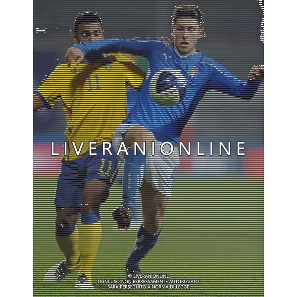 Amichevole Internazionale Reggio Emilia - 24.03.2011 Italia U21-Svezia U21 Nella Foto:marrone-armenteros /Ph.Vitez-Ag. Aldo Liverani