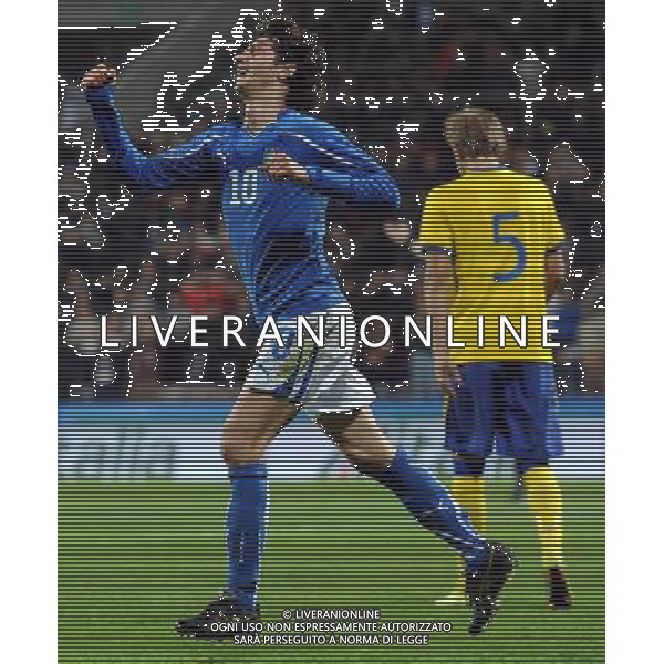 Amichevole Internazionale Reggio Emilia - 24.03.2011 Italia U21-Svezia U21 Nella Foto:diego fabbrini esultanza dopo gol /Ph.Vitez-Ag. Aldo Liverani