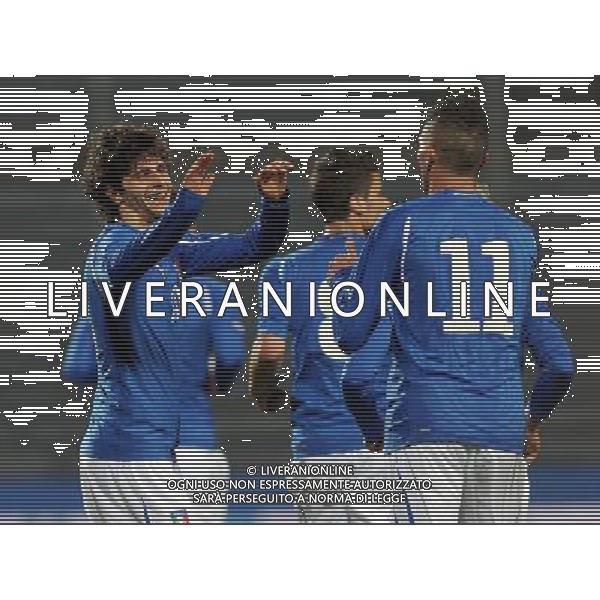 Amichevole Internazionale Reggio Emilia - 24.03.2011 Italia U21-Svezia U21 Nella Foto:diego fabbrini esultanza dopo gol /Ph.Vitez-Ag. Aldo Liverani