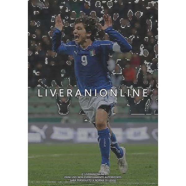 Amichevole Internazionale Reggio Emilia - 24.03.2011 Italia U21-Svezia U21 Nella Foto:l\' esultanza di alberto paloschi dopo gol /Ph.Vitez-Ag. Aldo Liverani