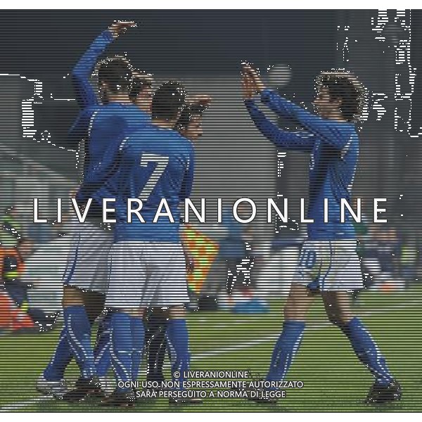 Amichevole Internazionale Reggio Emilia - 24.03.2011 Italia U21-Svezia U21 Nella Foto:l\' esultanza di alberto paloschi dopo gol /Ph.Vitez-Ag. Aldo Liverani