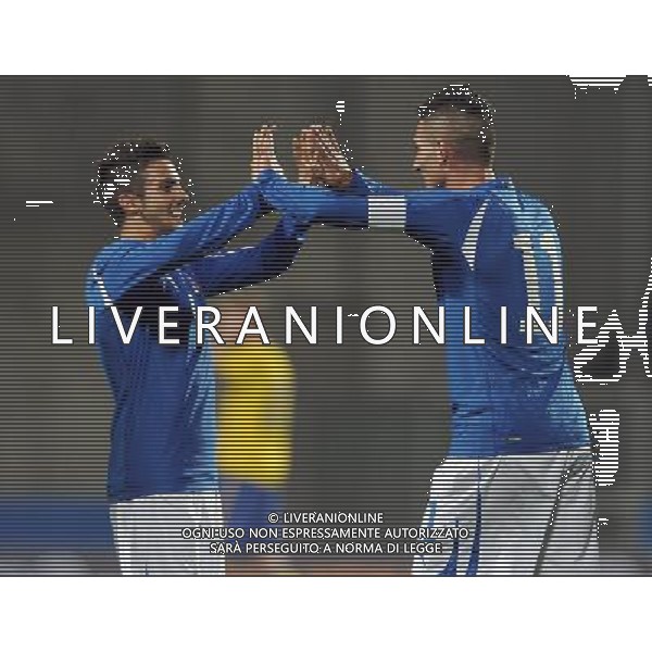 Amichevole Internazionale Reggio Emilia - 24.03.2011 Italia U21-Svezia U21 Nella Foto:esultanza di federico macheda dopo gol /Ph.Vitez-Ag. Aldo Liverani