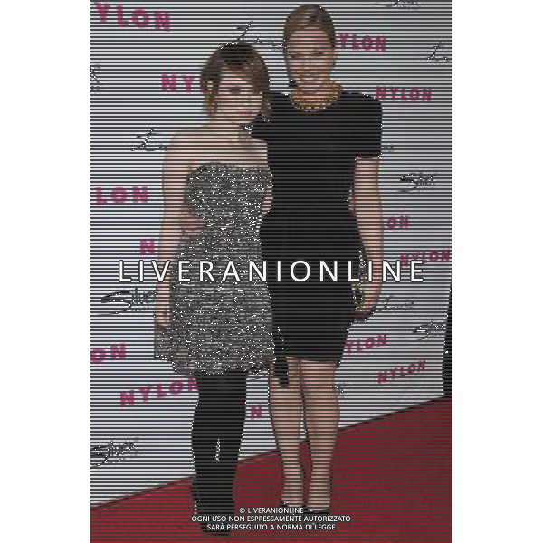 Emily Browning and Abbie Cornish NYLON Magazine\'s 12th Anniversary Issue Party With The Cast of Sucker Punch at the Tru Hollywood March 24, 2011 - Hollywood, California AG. ALDO LIVERANI SAS ITALY ONLY *** Local Caption *** .