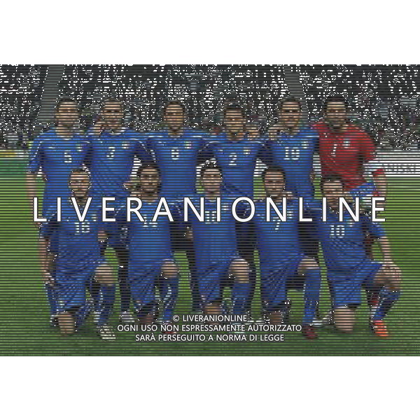 Qualificazioni ai Campionati Europei UEFA EURO 2012 Gruppo C Ljubljana - 25.03.2011 Slovenia-Italia Nella Foto:italia squadra formazione /Ph.Vitez-Ag. Aldo Liverani