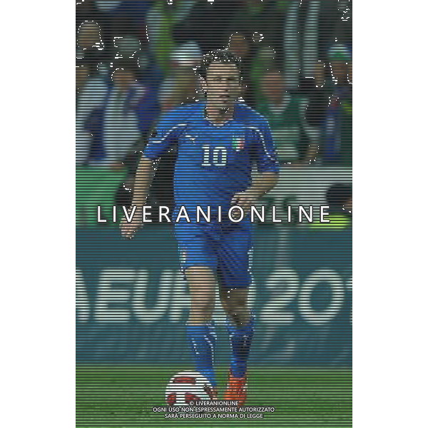 Qualificazioni ai Campionati Europei UEFA EURO 2012 Gruppo C Ljubljana - 25.03.2011 Slovenia-Italia Nella Foto:cassano antonio /Ph.Vitez-Ag. Aldo Liverani