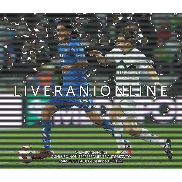 Qualificazioni ai Campionati Europei UEFA EURO 2012 Gruppo C Ljubljana - 25.03.2011 Slovenia-Italia Nella Foto:aquilani alberto /Ph.Vitez-Ag. Aldo Liverani