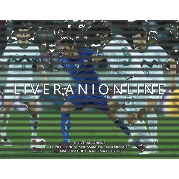 Qualificazioni ai Campionati Europei UEFA EURO 2012 Gruppo C Ljubljana - 25.03.2011 Slovenia-Italia Nella Foto:pazzini giampaolo /Ph.Vitez-Ag. Aldo Liverani