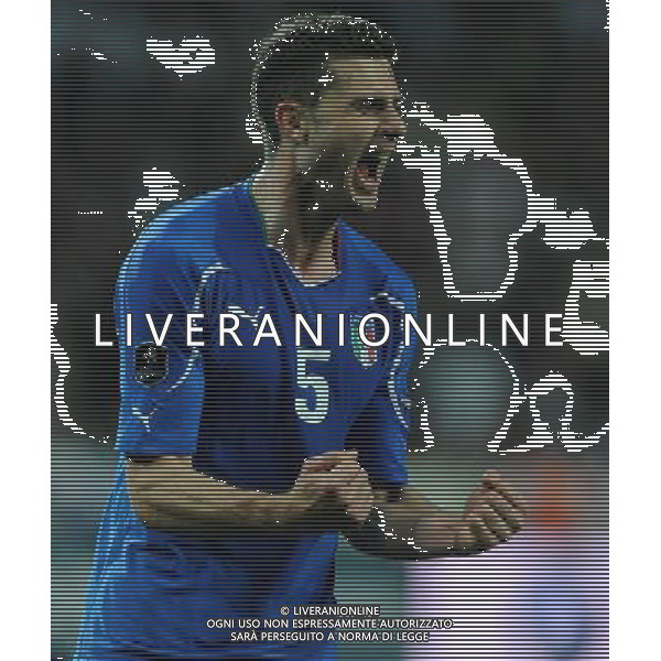 Qualificazioni ai Campionati Europei UEFA EURO 2012 Gruppo C Ljubljana - 25.03.2011 Slovenia-Italia Nella Foto: thiago motta esultanza dopo il gol /Ph.Vitez-Ag. Aldo Liverani