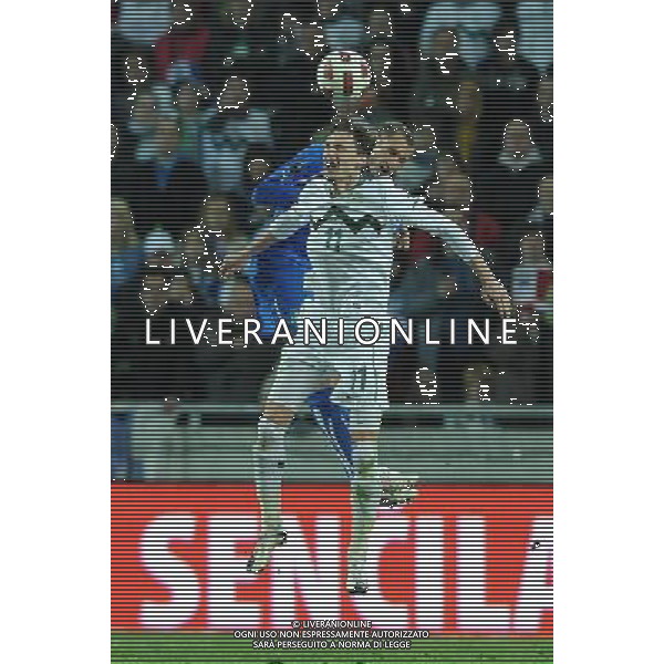 Qualificazioni ai Campionati Europei UEFA EURO 2012 Gruppo C Ljubljana - 25.03.2011 Slovenia-Italia Nella Foto:novakovic-chiellini giorgio /Ph.Vitez-Ag. Aldo Liverani