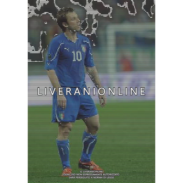 Qualificazioni ai Campionati Europei UEFA EURO 2012 Gruppo C Ljubljana - 25.03.2011 Slovenia-Italia Nella Foto:Antonio Cassano /Ph.Vitez-Ag. Aldo Liverani