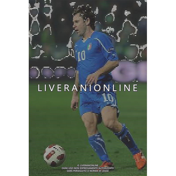 Qualificazioni ai Campionati Europei UEFA EURO 2012 Gruppo C Ljubljana - 25.03.2011 Slovenia-Italia Nella Foto:Antonio Cassano /Ph.Vitez-Ag. Aldo Liverani