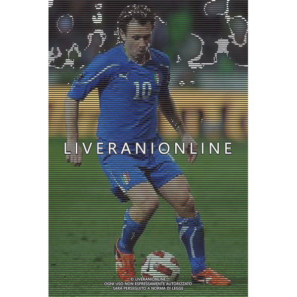 Qualificazioni ai Campionati Europei UEFA EURO 2012 Gruppo C Ljubljana - 25.03.2011 Slovenia-Italia Nella Foto:Antonio Cassano /Ph.Vitez-Ag. Aldo Liverani