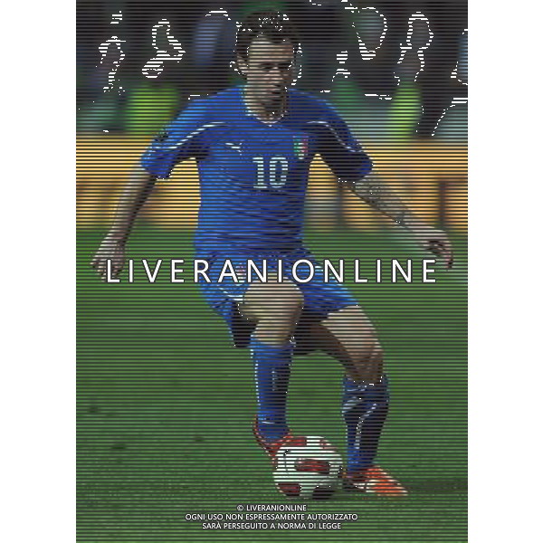 Qualificazioni ai Campionati Europei UEFA EURO 2012 Gruppo C Ljubljana - 25.03.2011 Slovenia-Italia Nella Foto:Antonio Cassano /Ph.Vitez-Ag. Aldo Liverani