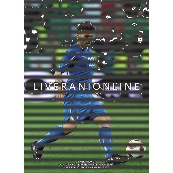 Qualificazioni ai Campionati Europei UEFA EURO 2012 Gruppo C Ljubljana - 25.03.2011 Slovenia-Italia Nella Foto:Antonio Nocerino /Ph.Vitez-Ag. Aldo Liverani