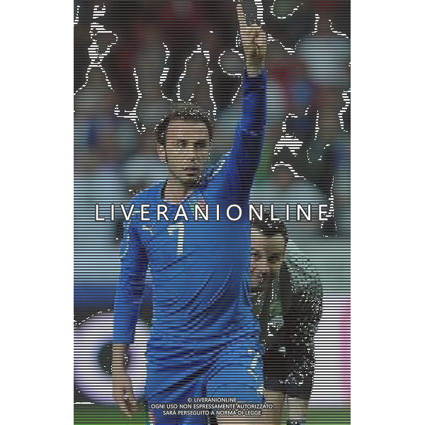 Qualificazioni ai Campionati Europei UEFA EURO 2012 Gruppo C Ljubljana - 25.03.2011 Slovenia-Italia Nella Foto:Giampaolo Pazzini /Ph.Vitez-Ag. Aldo Liverani