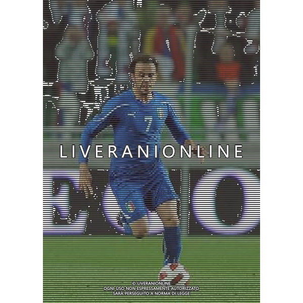 Qualificazioni ai Campionati Europei UEFA EURO 2012 Gruppo C Ljubljana - 25.03.2011 Slovenia-Italia Nella Foto:Giampaolo Pazzini /Ph.Vitez-Ag. Aldo Liverani