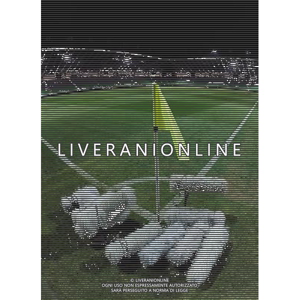 Qualificazioni ai Campionati Europei UEFA EURO 2012 Gruppo C Ljubljana - 25.03.2011 Slovenia-Italia Nella Foto:Campo, calcio, Microfoni, TV /Ph.Vitez-Ag. Aldo Liverani