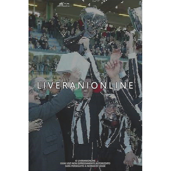 55a COPPA CARNEVALE TORNEO DI VIAREGGIO 2003 JUVENTUS - SLAVIA PRAGA FINALE 03/03/2003 NELLA FOTO LA JUVENTUS VINCITRICE DEL TORNEO FOTO GIANNI NUCCI / AGENZIA ALDO LIVERANI 