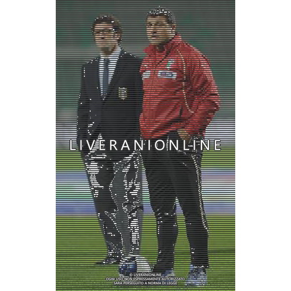 Amichevole Internazionale Reggio Emilia - 24.03.2011 Italia U21-Svezia U21 Nella Foto:Angelo Peruzzi-Ciro Ferrara /Ph.Vitez-Ag. Aldo Liverani