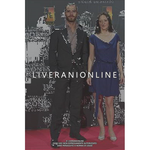 Albert Bassave and Ana Torrent attend the Premiere of \'There be dragons\' at Capitol Cinema in Madrid AG. ALDO LIVERANI SAS ITALY ONLY *** Local Caption *** .