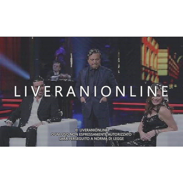 MILANO 31/3/2011 STUDIO MEDIASET COLOGNO MONZESE SPETTACOLO TRASMISSIONE TV \'CHIAMBRETTI NIGHT\' NELLA FOTO PIERO CHIAMBRETTI GIANLUIGI BUFFON ALENA SEREDOVA FOTO FIOCHI/AG ALDO LIVERANI