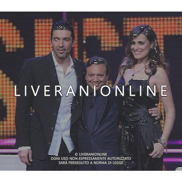 MILANO 31/3/2011 STUDIO MEDIASET COLOGNO MONZESE SPETTACOLO TRASMISSIONE TV \'CHIAMBRETTI NIGHT\' NELLA FOTO ALENA SEREDOVA CHIAMBRETTI PIERO BUFFON GIANLUIGI FOTO FIOCHI/AG ALDO LIVERANI