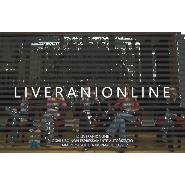MILANO 1/4/2011 PINACOTECA BRERA VIA BRERA, 28 PRESENTAZIONE DELLO SPETTACOLO TEATRALE: -REVE D\' AUTOMNE- NELLA FOTO ALEXANDRE STYKER, VALERIA BRUNI TEDESCHI, PASCAL GREGGORY, MARIE BRUNEL E MARIE BUNEL FOTO ROMANO/AG ALDO LIVERANI