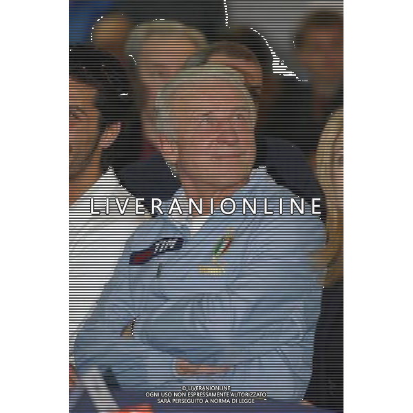 Milano Stadio Meazza di San Siro 29/03/2004 Conferenza stampa Puma-Figc presentazione nuova collezione della nazionale per Europei nella foto Giovanni Trapattoni Agenzia aldo liverani