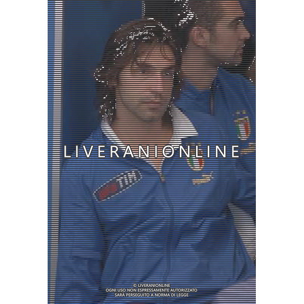 MILANO 29/03/04 ALLENAMENTO DELLA NAZIONALE ITALIANA E PRESENTAZIONE NUOVE DIVISE NELLA FOTO PIRLO ANDREA PH GIGI ARCAINI/AG.ALDO LIVERANI