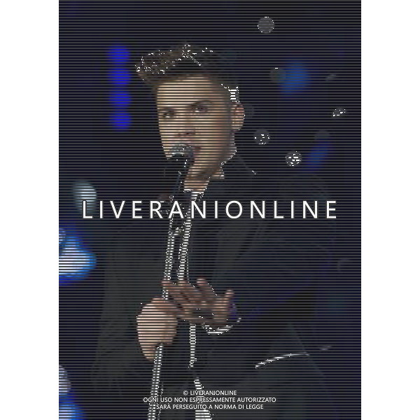 - Picture Shows: Aiden Grimshaw performing live at the matinŽe show as part of the X Factor UK Live Tour 2011 at the SECC, Glasgow Scotland, UK -2nd April 2011. AG. ALDO LIVERANI SAS ITALY ONLY *** Local Caption *** .