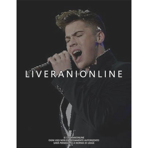 - Picture Shows: Aiden Grimshaw performing live at the matinŽe show as part of the X Factor UK Live Tour 2011 at the SECC, Glasgow Scotland, UK -2nd April 2011. AG. ALDO LIVERANI SAS ITALY ONLY *** Local Caption *** .
