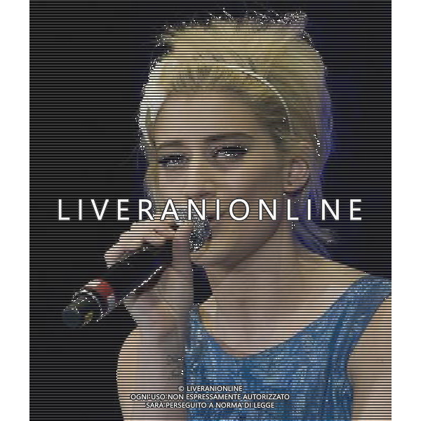 - Picture Shows: Katie Waissel performing live at the matinŽe show as part of the X Factor UK Live Tour 2011 at the SECC, Glasgow Scotland, UK -2nd April 2011. AG. ALDO LIVERANI SAS ITALY ONLY *** Local Caption *** .
