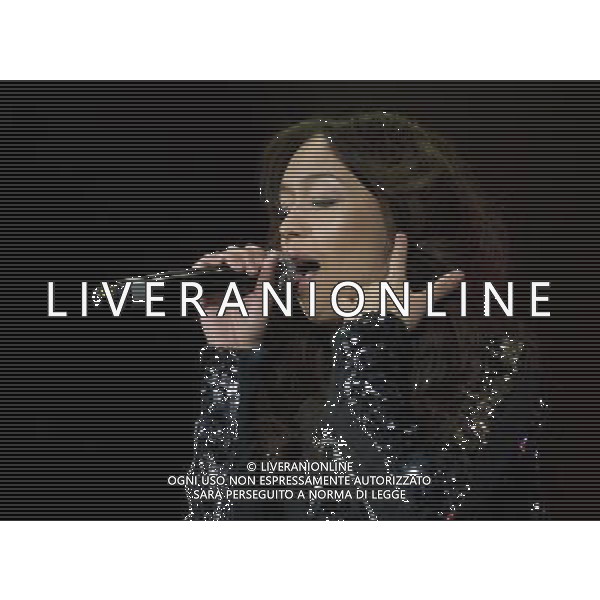 - Picture Shows: Rebecca Ferguson performing live at the matinŽe show as part of the X Factor UK Live Tour 2011 at the SECC, Glasgow Scotland, UK -2nd April 2011. AG. ALDO LIVERANI SAS ITALY ONLY *** Local Caption *** .