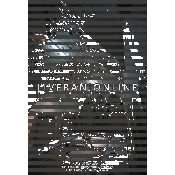 (110402) -- NABLUS, April 2, 2011 () -- Palestinians enjoy steam bath at the 400-year-old traditional Turkish bath \'Hamam Alshefa\' in the West Bank City of Nablus on March 31, 2011. (/Ayman Nobani) (zx) Tradizionale bagno turco \'Hamam Alshefa\' , vecchio di oltre 400 anni a Nablus , West Bank City AG. ALDO LIVERANI SAS ITALY ONLY *** Local Caption *** .