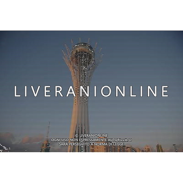 ASTANA, April 3, 2011 Photo taken on April 3, 2011 shows a view of Astana, capital of Kazakhstan. Astana, formerly known as Akmola, is located in the north central portion of Kazakhstan. The city became the nation\'s \'permanent capital\' on December 10, 1997. (/Sadat) (wjd) AG. ALDO LIVERANI SAS ITALY ONLY *** Local Caption *** .