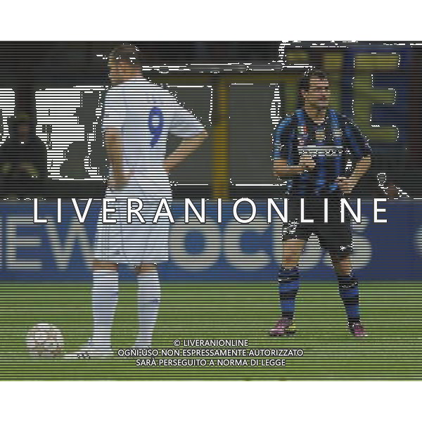 UEFA Champions League 2010/2011 Quarti di Finale Andata Milano - 05.04.2011 Inter-Shalke 04 Nella Foto:stankovic esulta /Ph.Vitez-Ag. Aldo Liverani