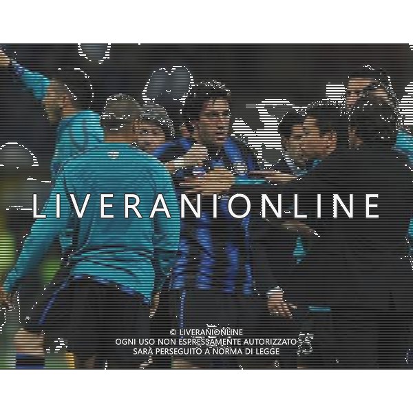 UEFA Champions League 2010/2011 Quarti di Finale Andata Milano - 05.04.2011 Inter-Shalke 04 Nella Foto:milito esulta /Ph.Vitez-Ag. Aldo Liverani