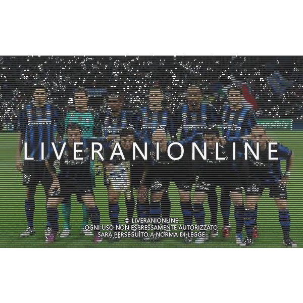 UEFA Champions League 2010/2011 Quarti di Finale Andata Milano - 05.04.2011 Inter-Shalke 04 Nella Foto:inter squadra formazione /Ph.Vitez-Ag. Aldo Liverani