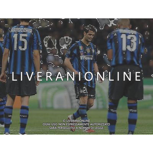UEFA Champions League 2010/2011 Quarti di Finale Andata Milano - 05.04.2011 Inter-Shalke 04 Nella Foto:chivu espulso /Ph.Vitez-Ag. Aldo Liverani