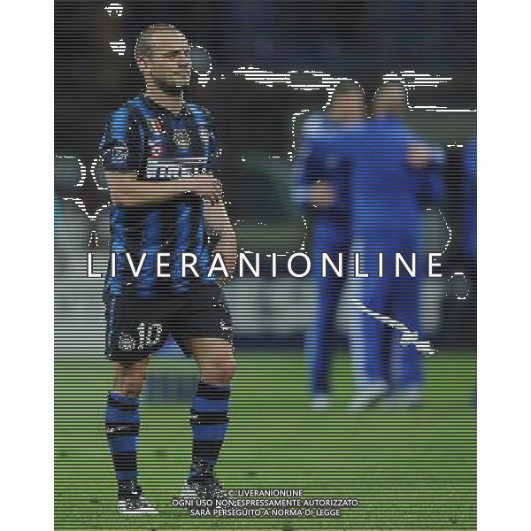 UEFA Champions League 2010/2011 Quarti di Finale Andata Milano - 05.04.2011 Inter-Shalke 04 Nella Foto:delusione sneijder /Ph.Vitez-Ag. Aldo Liverani