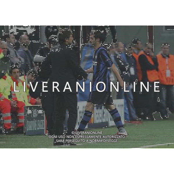 Inter - Schalke 04 andata dei quarti di Champions League 05/04/2011 nella foto cristian chivu esce dal campo dopo espulsione ©luzzani/Agenzia Aldo Liverani Sas