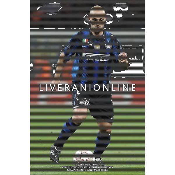 UEFA Champions League 2010/2011 Quarti di Finale Andata Milano - 05.04.2011 Inter-Shalke 04 Nella Foto:Esteban Cambiasso /Ph.Vitez-Ag. Aldo Liverani