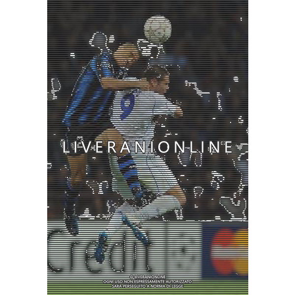 UEFA Champions League 2010/2011 Quarti di Finale Andata Milano - 05.04.2011 Inter-Shalke 04 Nella Foto:Ivan Ramiro Cordoba-Edu Eduardo Gonalves de Oliveira /Ph.Vitez-Ag. Aldo Liverani